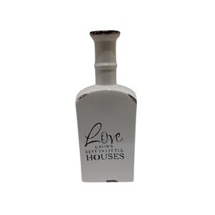 Botella Decorativa De Ceramica Love