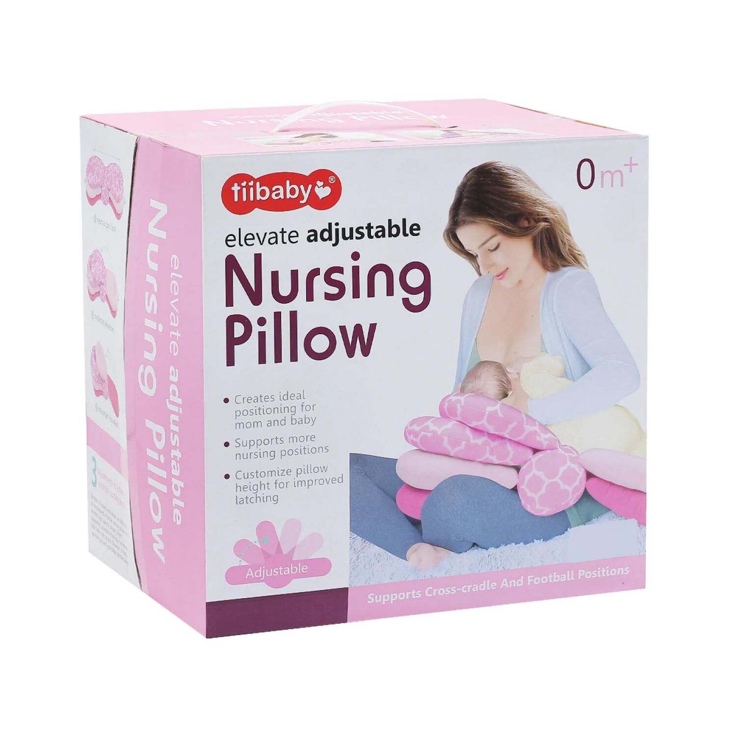 Almohada Cojin Para Lactancia Amamantar Infantil Rosado image number 3.0