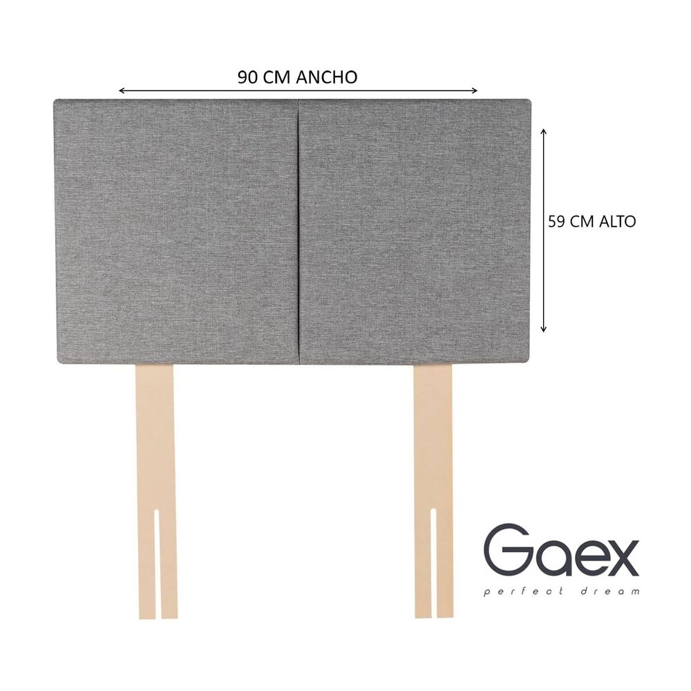 Cama Europea 1 Plaza 190 Respaldo Everest image number 1.0