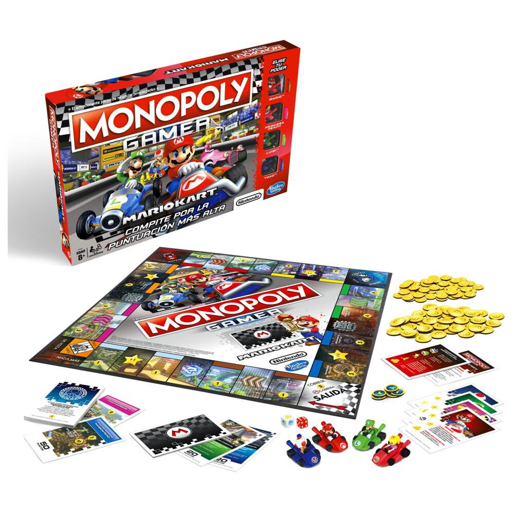 Juegos Familiares Monopoly Gamer Mario Kart image number 1.0
