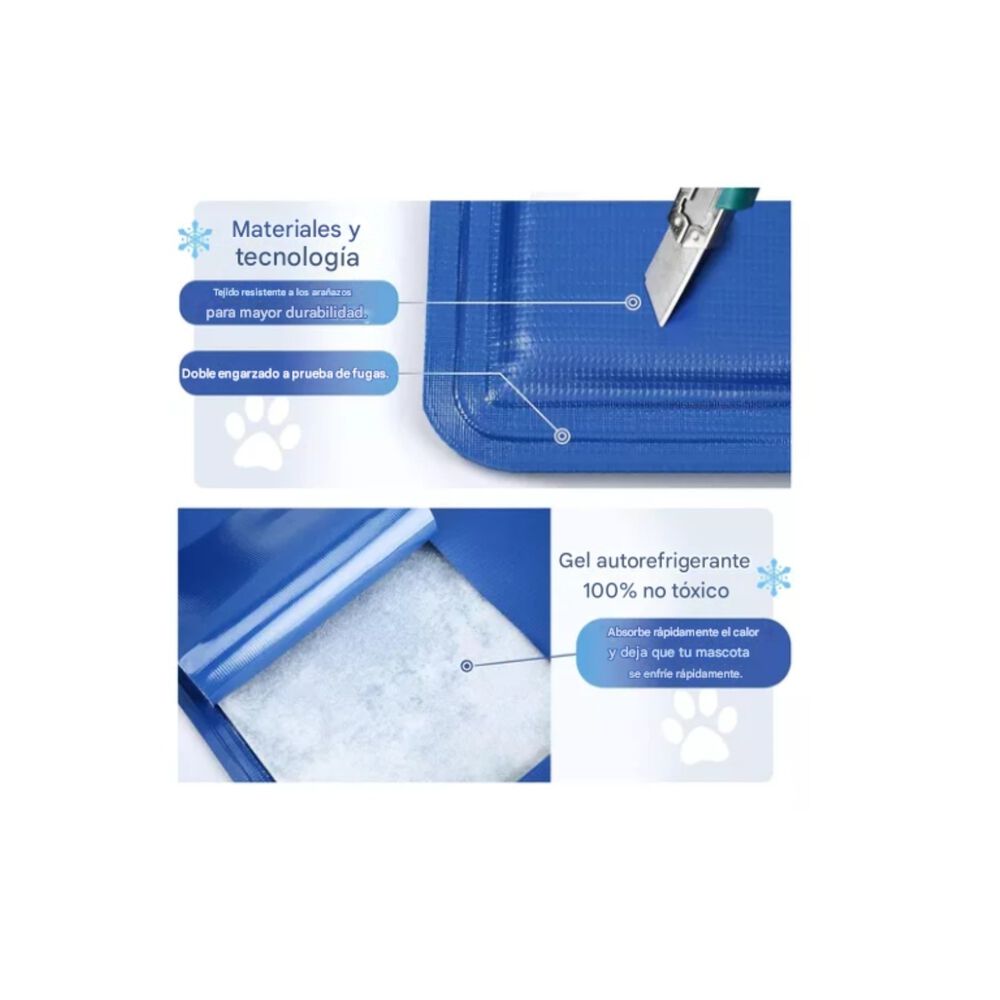 Manta Refrescante Cama Alfombra Almohadi Para Mascotas 40x50 image number 6.0