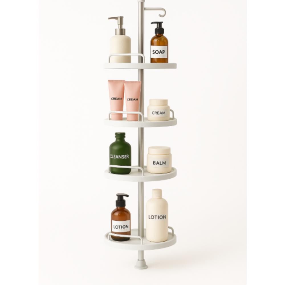 Organizador Esquinero Baño Multiuso 4 Pisos Repisas Ajusta image number 6.0
