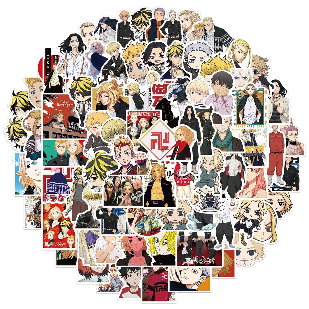 Stickers Tokyo Revengers Mikey Anime (100 Unidades) image number 0.0
