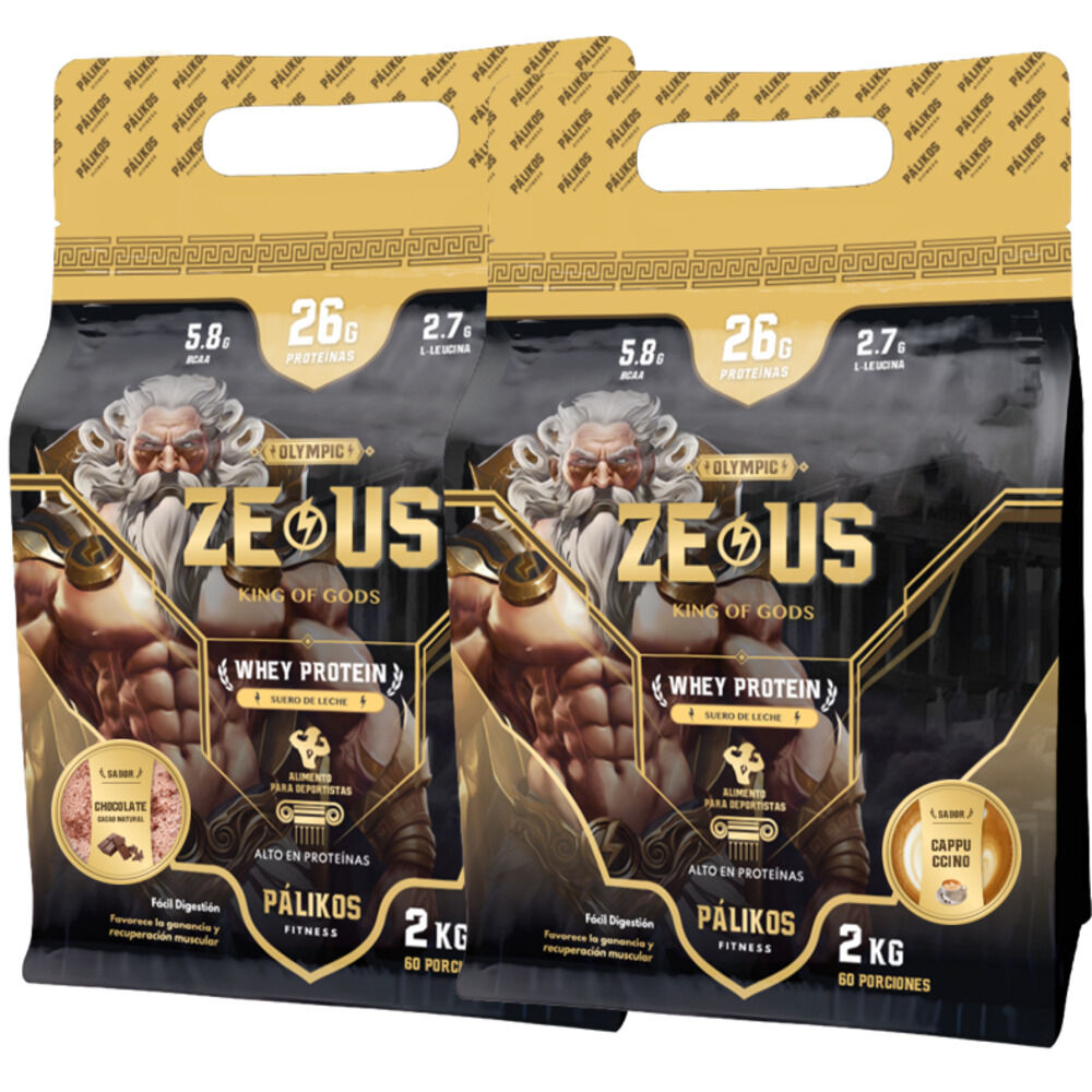 100% Whey Protein - 2 X Doypack De 2kg (chocolate Y Cappuccino) image number 0.0