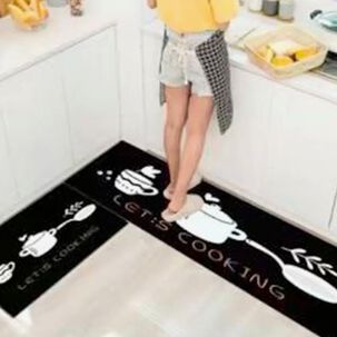 Alfombra Para Cocina Piso Con Dise&ntilde;o