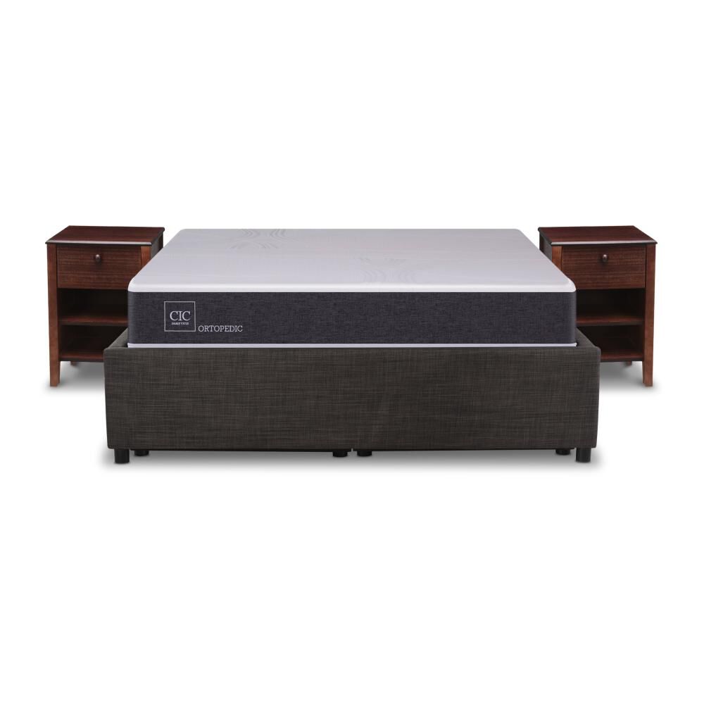 Cama Baúl Cic New Ortopedic / 2 Plazas / Base Normal + Velador image number 0.0