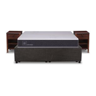Cama Baúl Cic New Ortopedic / 2 Plazas / Base Normal + Velador