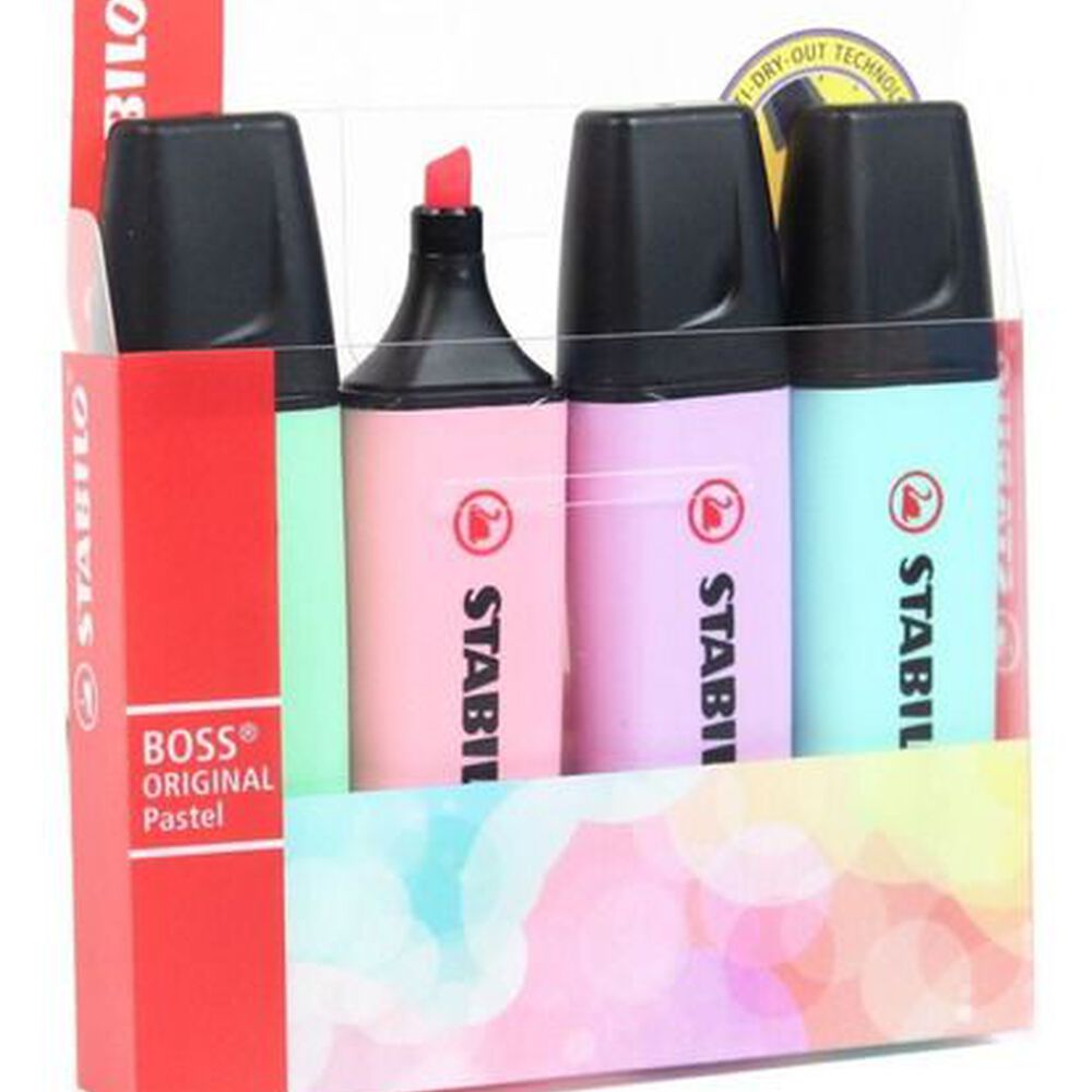 Set 4 Destacadores Pastel Stabilo image number 0.0