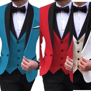 Terno Elegante De Cuatro Piezas Para Hombre