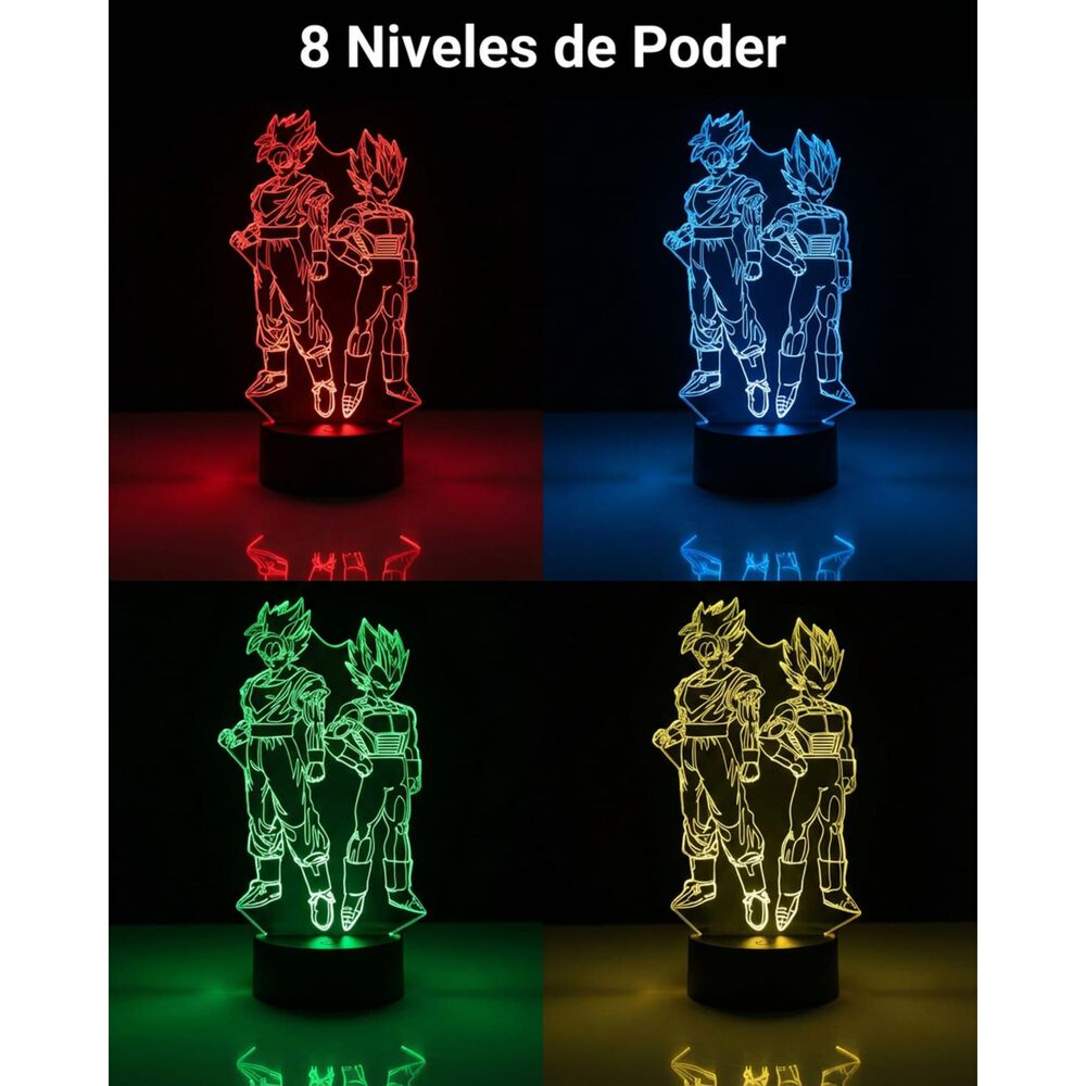 Lampara 3d Goku Y Vegeta image number 5.0