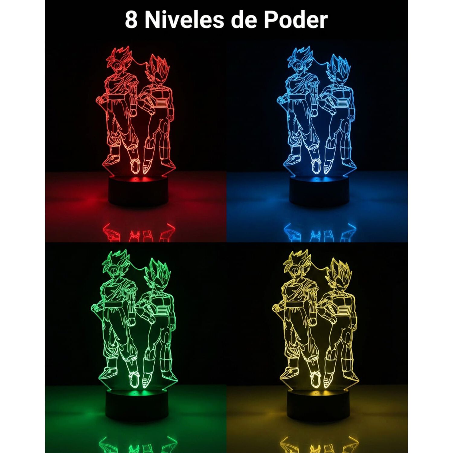 Lampara 3d Goku Y Vegeta image number 5.0