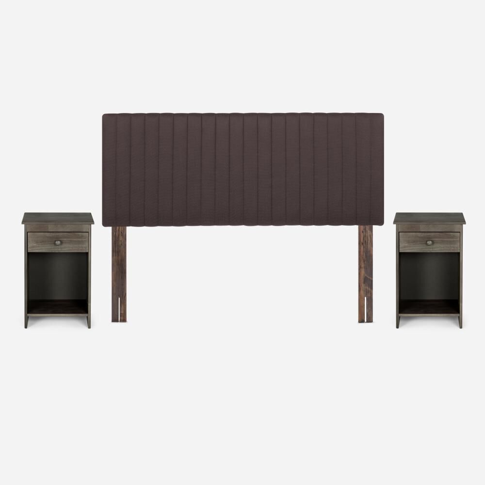 Cama Europea Rosen New Style 4 Plus / 2 Plazas / Base Dividida + Set De Maderas image number 2.0