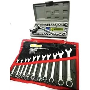 Juego De 11 Llaves Punta Corona + Caja De Dados 40 Piezas