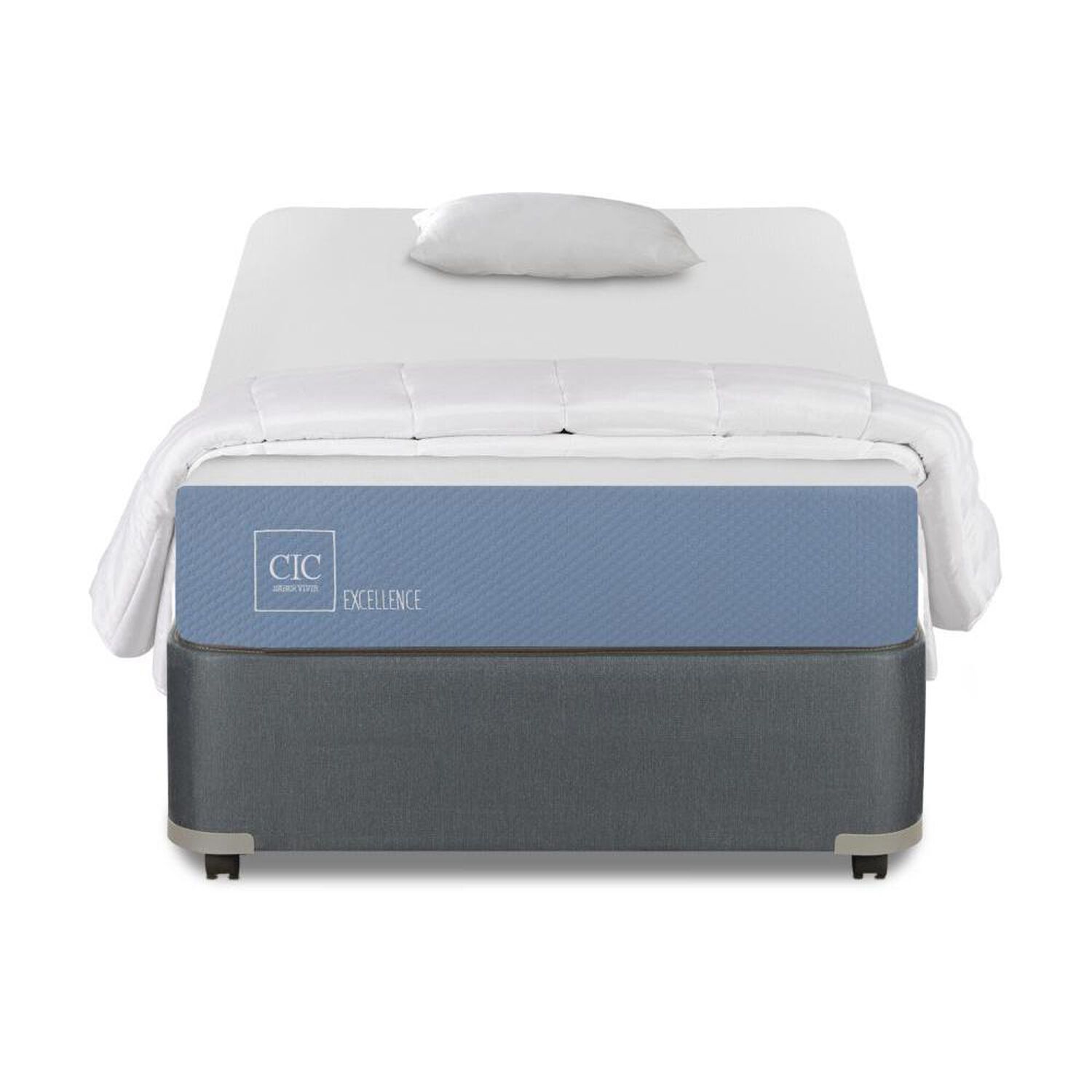 Cama Americana Cic Excellence / 1 Plaza / Base Normal + Textil image number 0.0