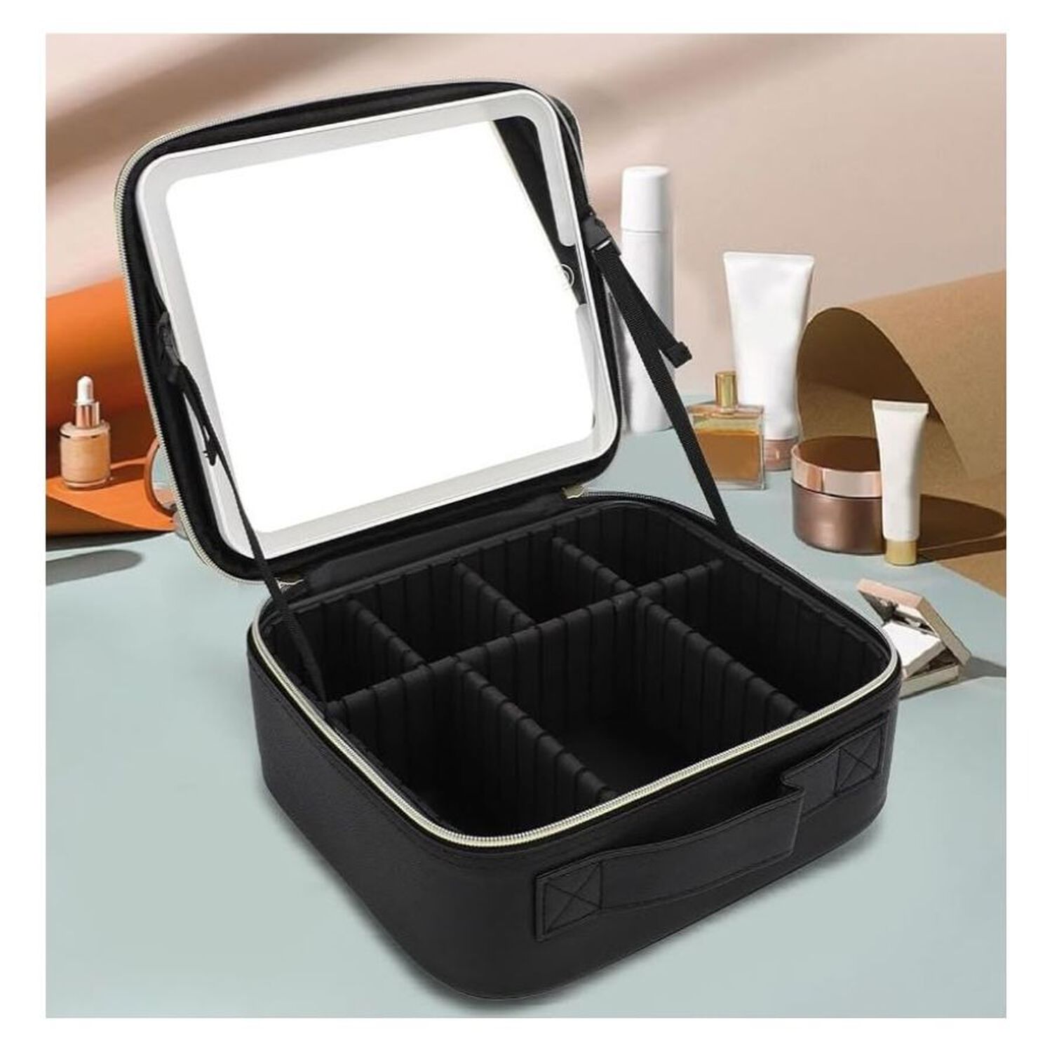 Bolso Organizador De Maquillaje Espejo Led Port&aacute;til image number 2.0