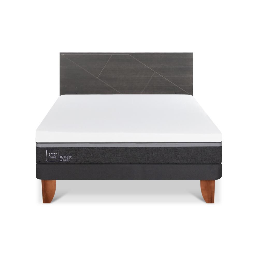 Cama Europea Cic Ortopedic Advance / 2 Plazas / Base Normal + Respaldo image number 0.0