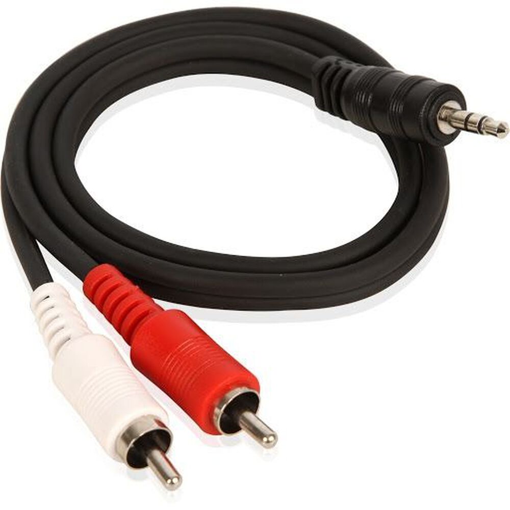 Cable De Audio Aux 2x1 (3.5mm A Rca) Cav02 Hifi image number 0.0