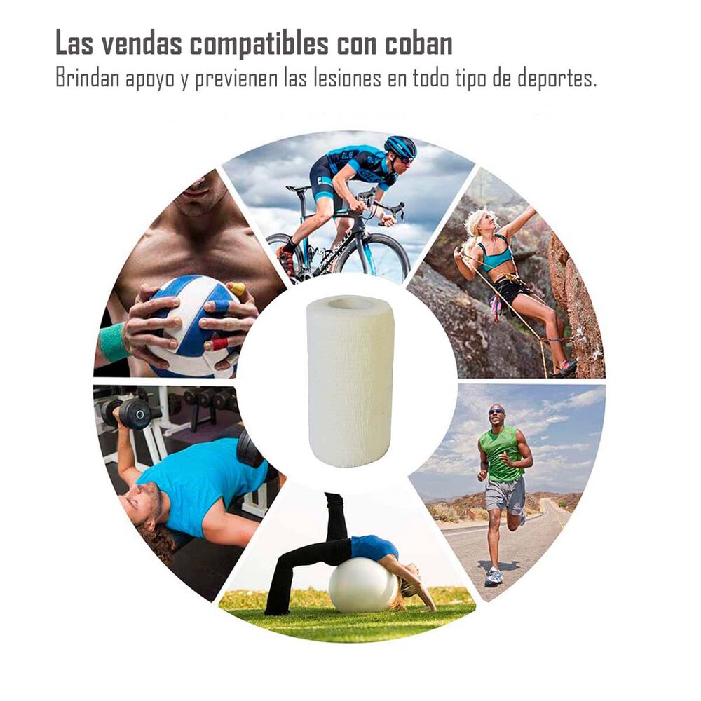 Venda Autoadherente Compatible Con Coban 10cm X 4.5mt- 1 Und image number 1.0
