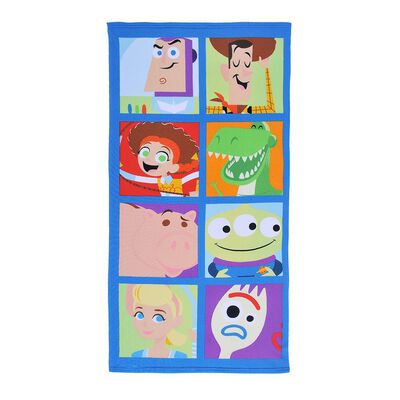 Toalla Playa Con Bolso Toy Story Squares