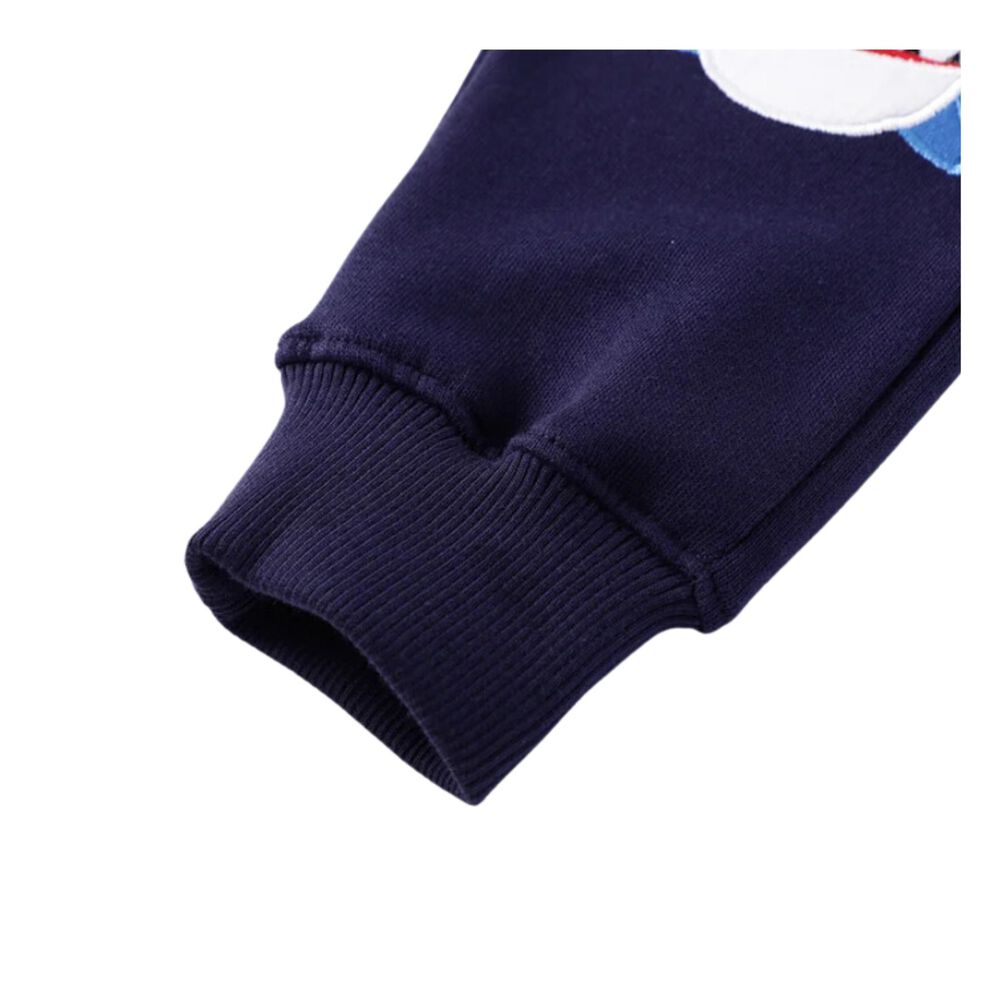 Pantal&oacute;n Buzo Ni&ntilde;o 100% Algod&oacute;n Jump Kids Azul Oscuro Tiburones image number 4.0