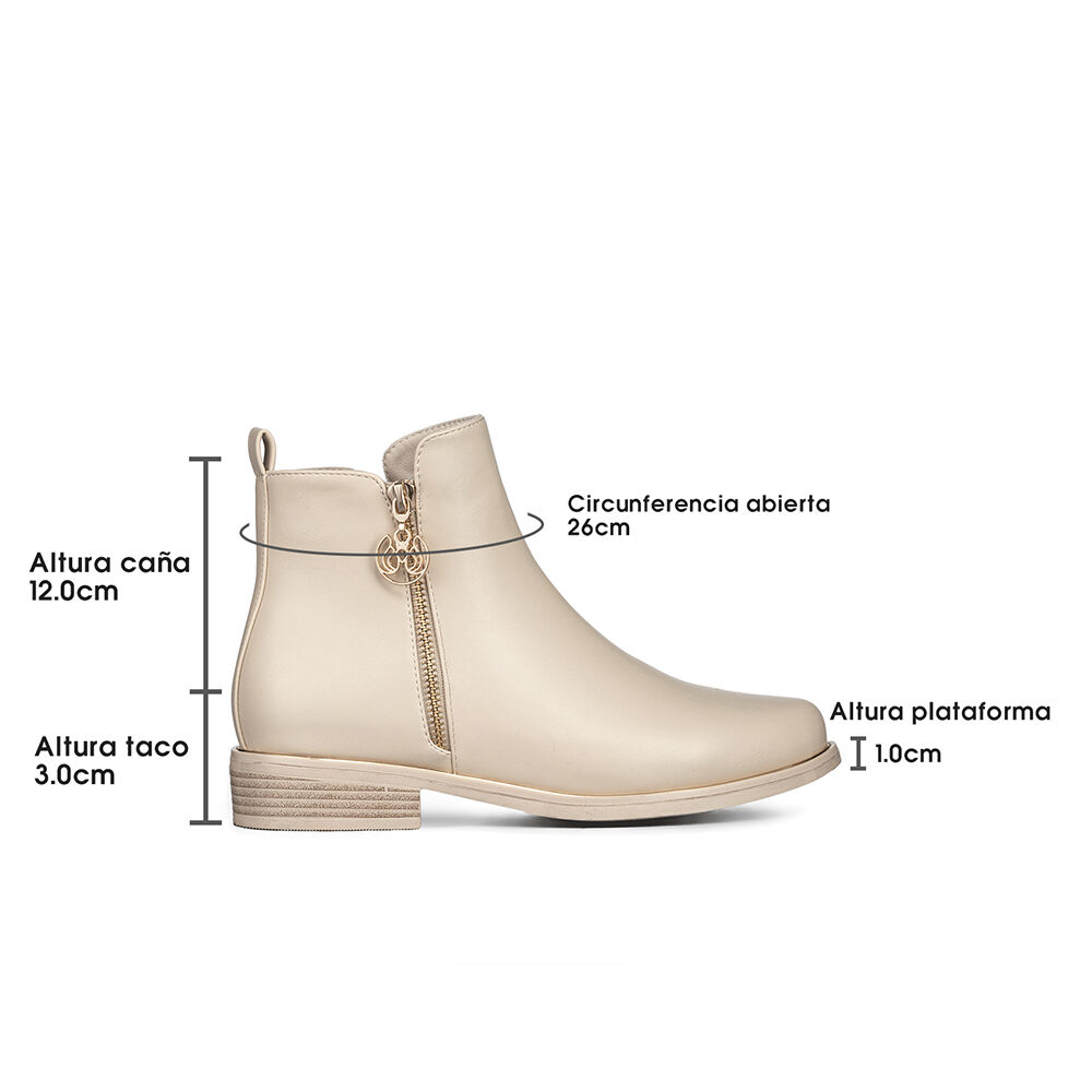 Botin Casual Mujer Eco Cuero Vintage Elegante Weide Zs68 image number 6.0