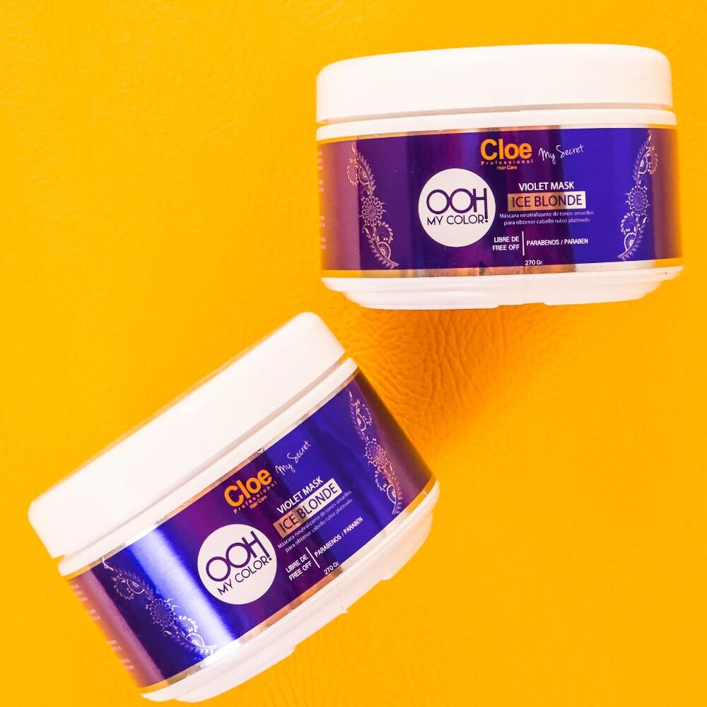 Máscara Ooh My Color Violet Ice Blonde Cloe 270gr image number 2.0
