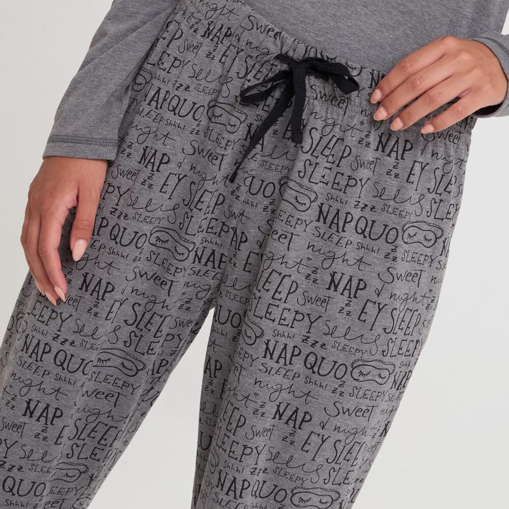 Pantalón De Pijama Estampado Mujer Freedom image number 4.0