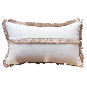 Pack De 02 Fundas De Cojin Con Detalles En Yute 30x50 Cm Md14