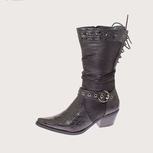 Bota Vaquera Negro Via Franca Art. 52109black