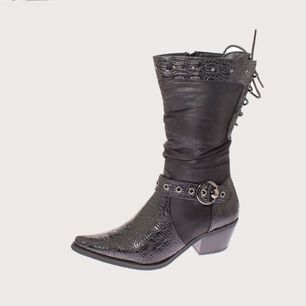 Bota Vaquera Negro Via Franca Art. 52109black