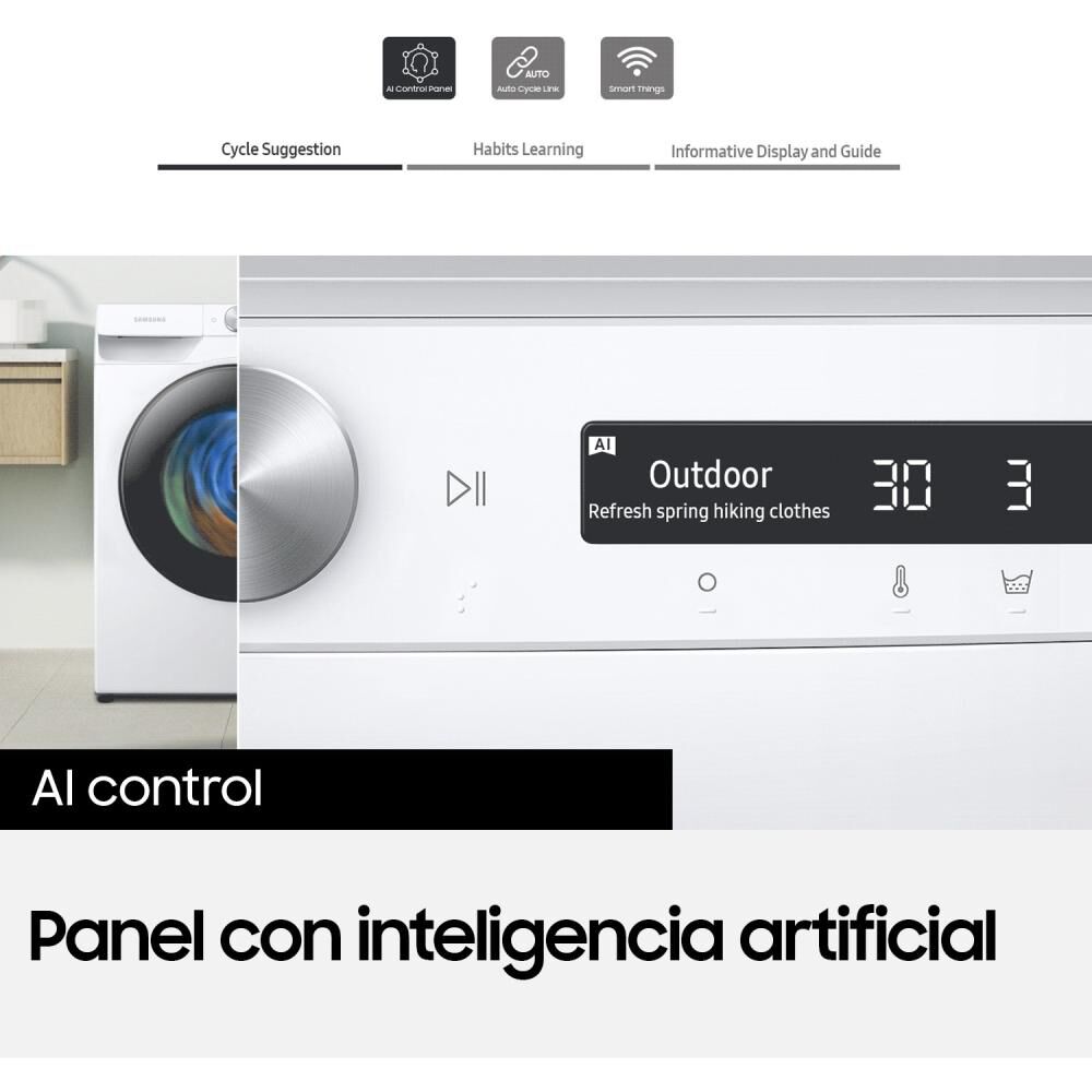 Lavadora Secadora Samsung WD12T704DBH/ZS / 12.5 Kg / 7 Kg image number 8.0