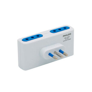 Enchufe Cuádruple 2p + T 10a 250v Blanco 78520 Philco