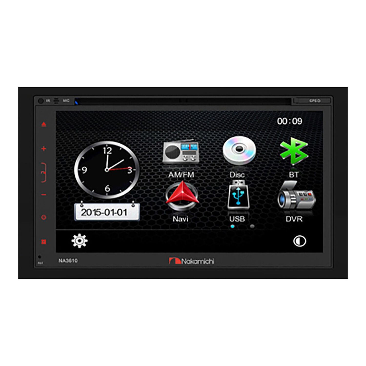Radio Nakamichi Na3610 Doble Din Dvd Bluetooth Usb Gps image number 3.0