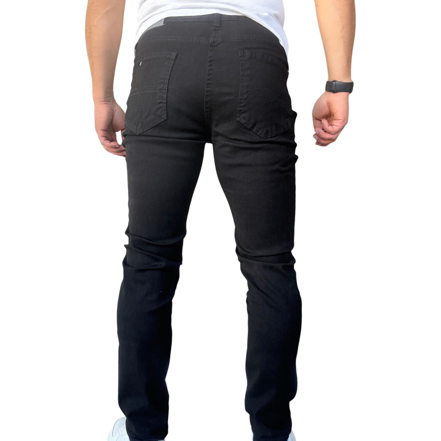 Jeans Slim Fit Negro image number 6.0