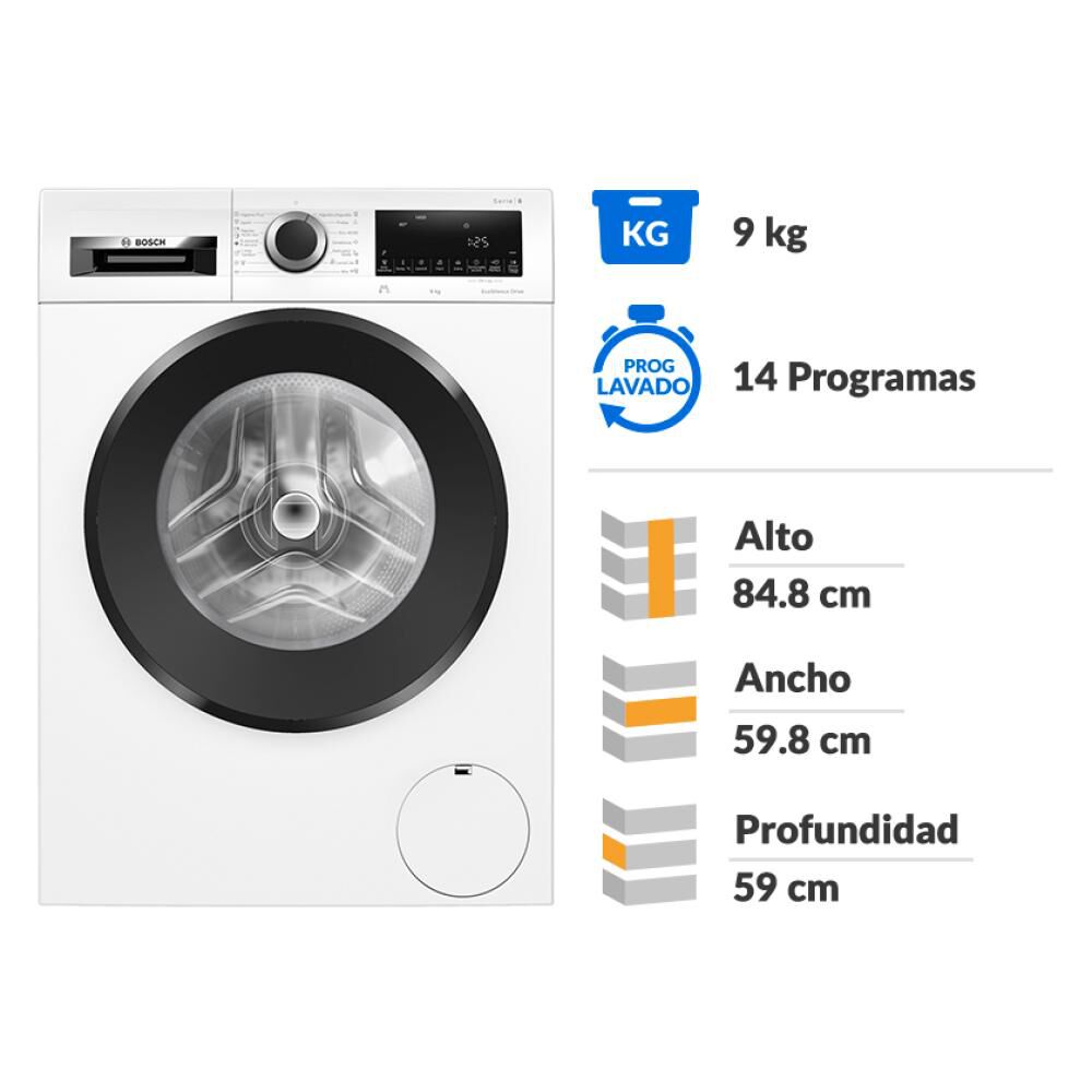 Lavadora Bosch WGG14400ES / 9 Kg image number 1.0