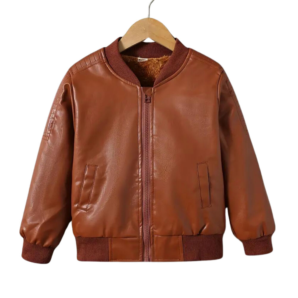 Chaqueta Ecocuero Soft Berlin Unisex Niños image number 1.0