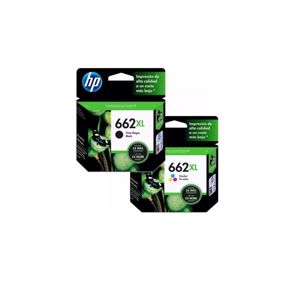Pack Cartuchos Hp 662xl Original Negro / Tricolor image number 0.0