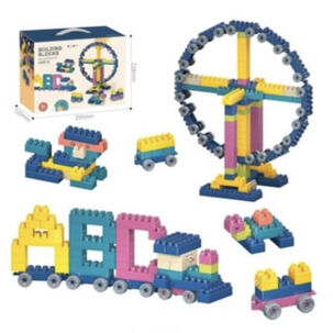 Bloques De Construcción Didácticos 268 Piezas Azul