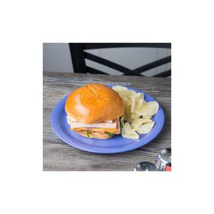 Set 3 Plato Melamina Azul 23 Cm