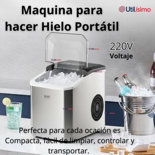 M&aacute;quina De Hielo Port&aacute;til Potente Hogar Premium