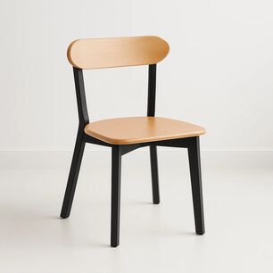 Silla Fresno De Madera - Negra