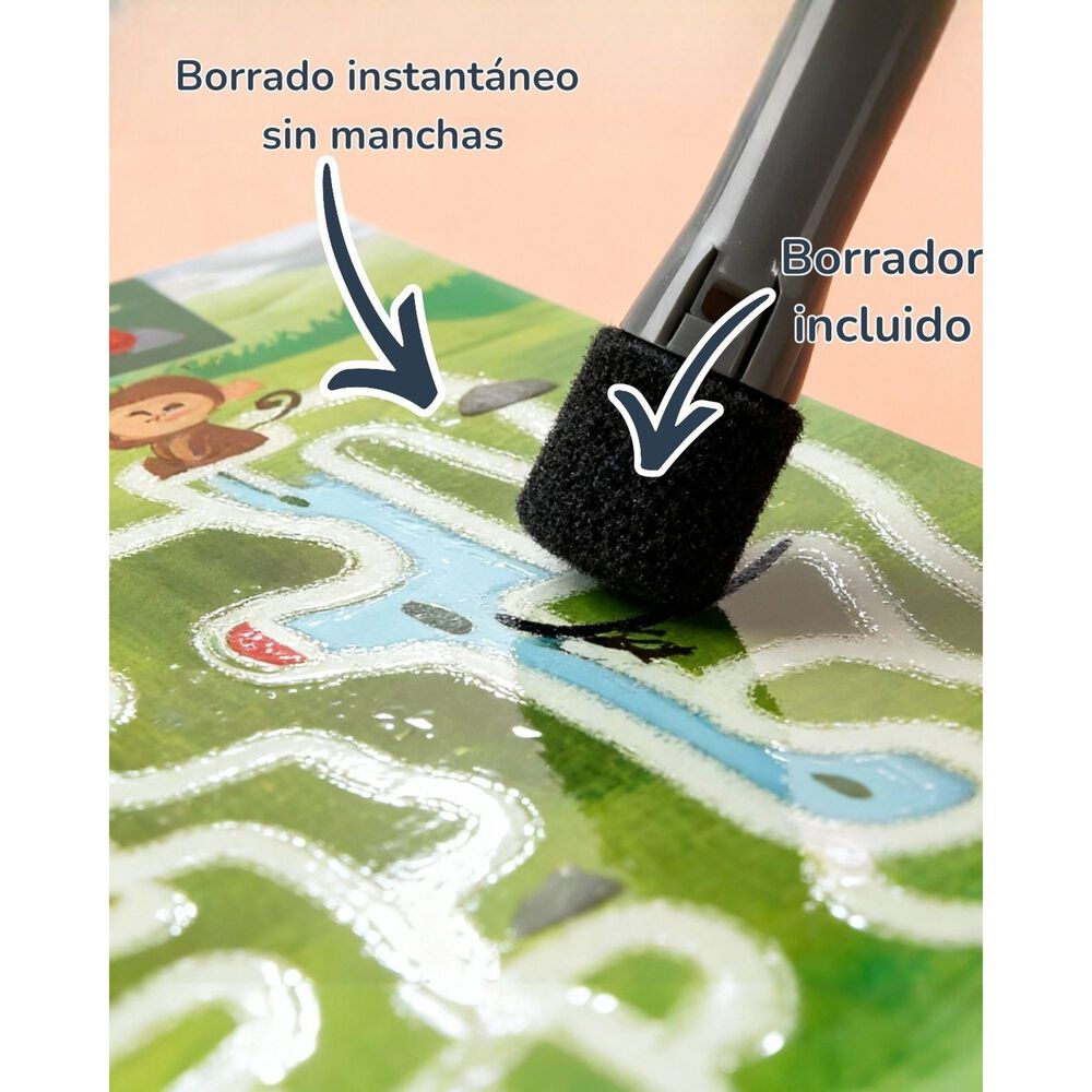 Juguete Laberinto Libro Educativo Montessori image number 2.0