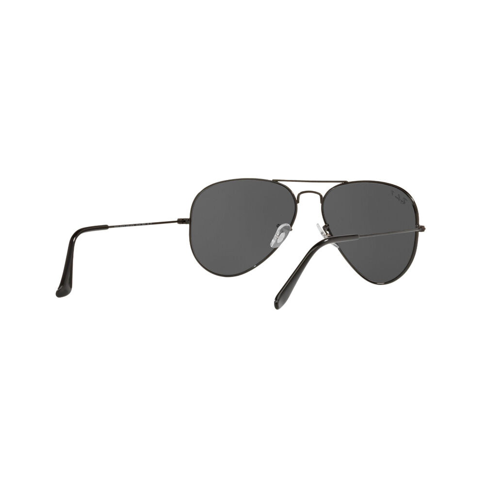 Lentes De Sol Aviator Large Metal Black Polarizados Ray-ban image number 7.0