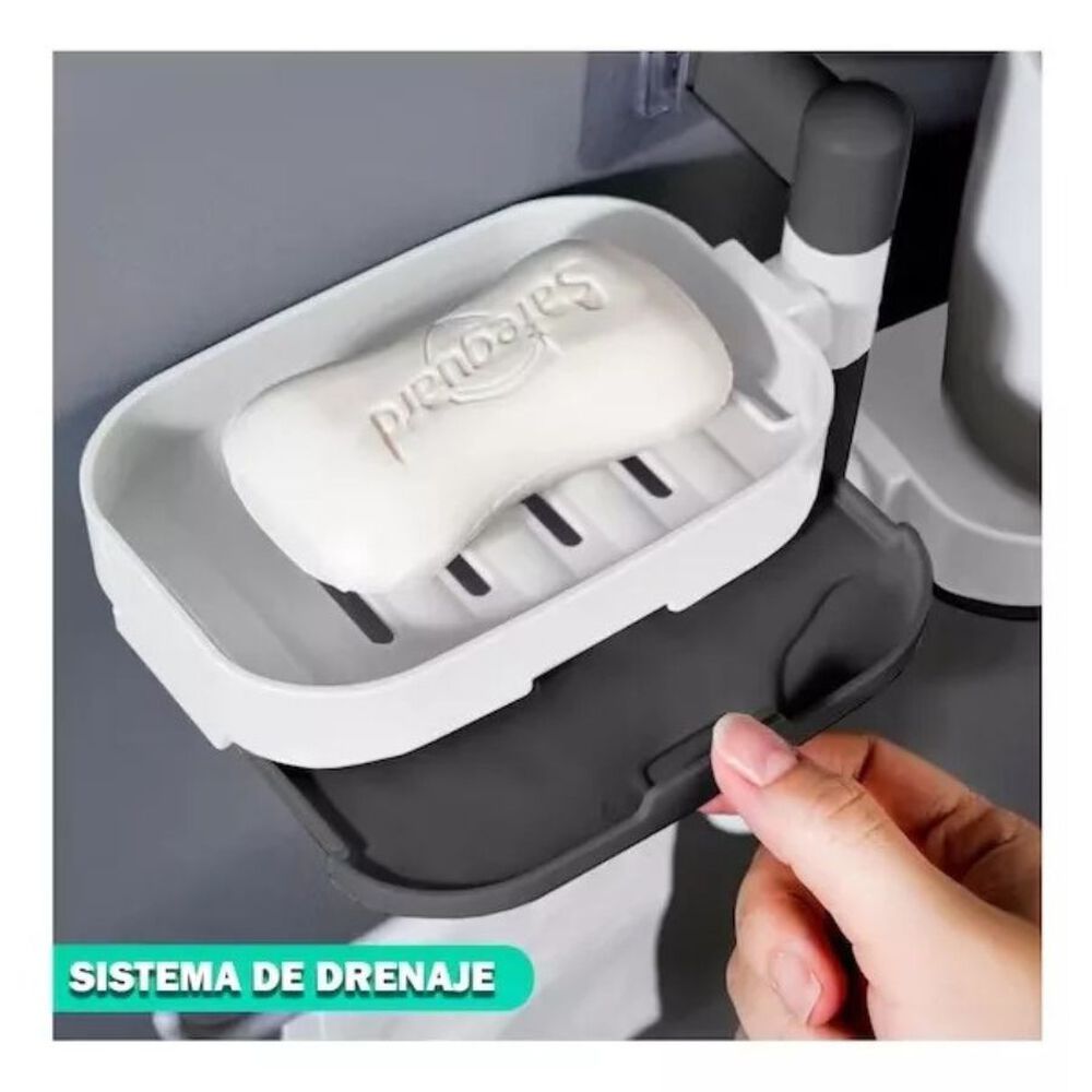 Organizador De Ducha Jabonera Toallas Giratoria Baño Repisa image number 2.0