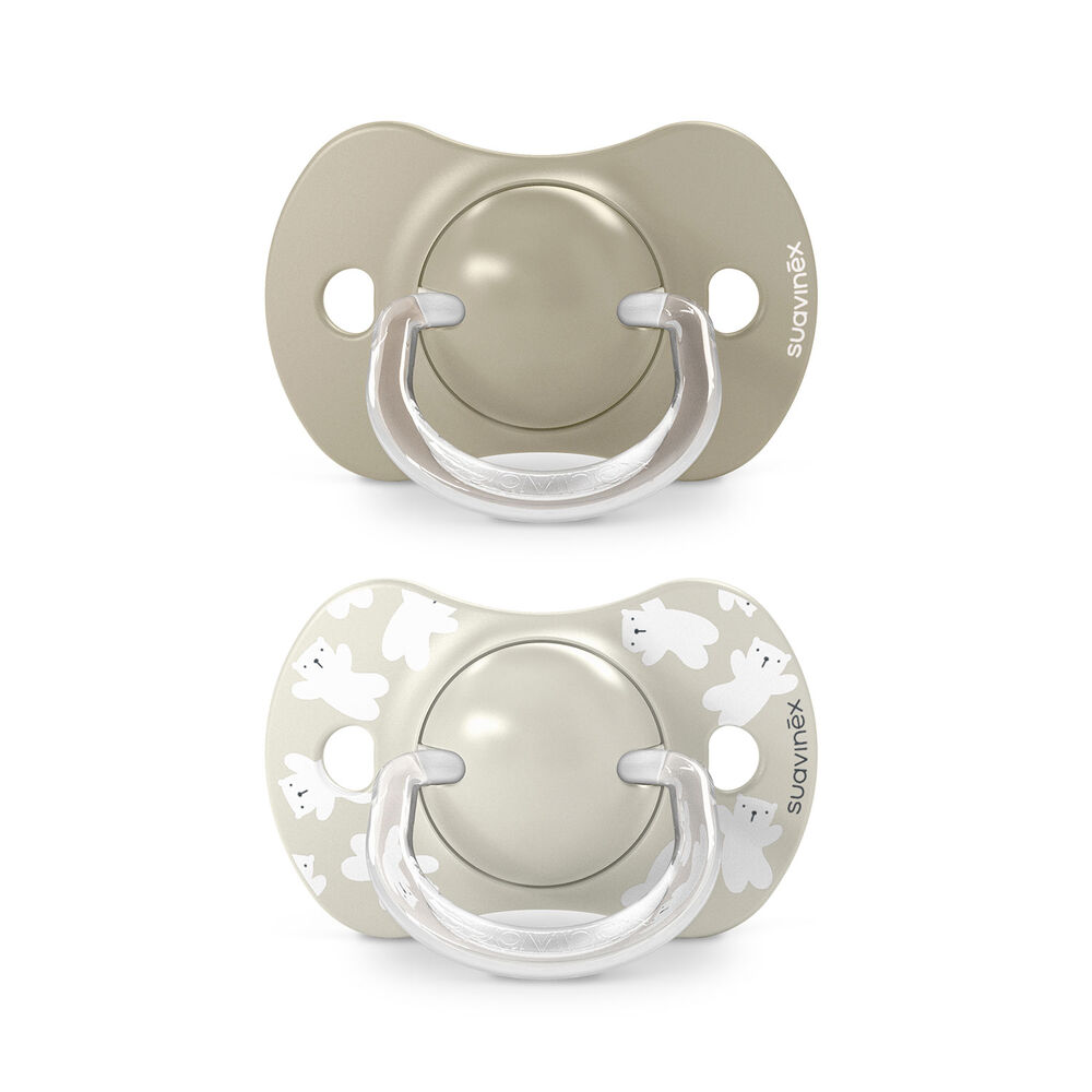 Chupete Sx Pro Fisiol&oacute;gico Silicona 6/18m 2u Wild Beige image number 0.0