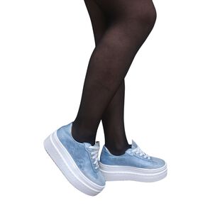 Zapatilla Antonella Celeste Piton Pao Pecados