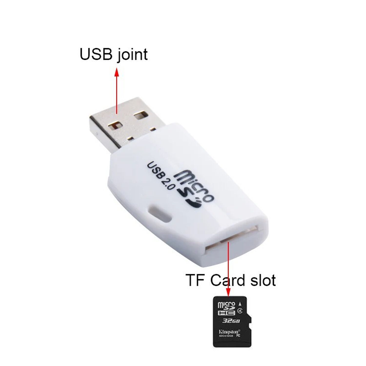 Adaptador Micro Sd A Usb 2.0 Lector Tarjeta De Memoria Sd A Usb Portamemoria 2.0 image number 4.0