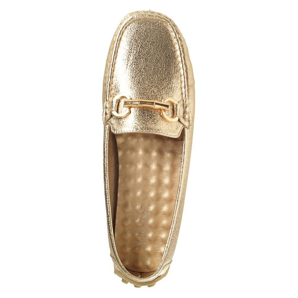 Mocasín Mujer Via Uno Oro image number 2.0