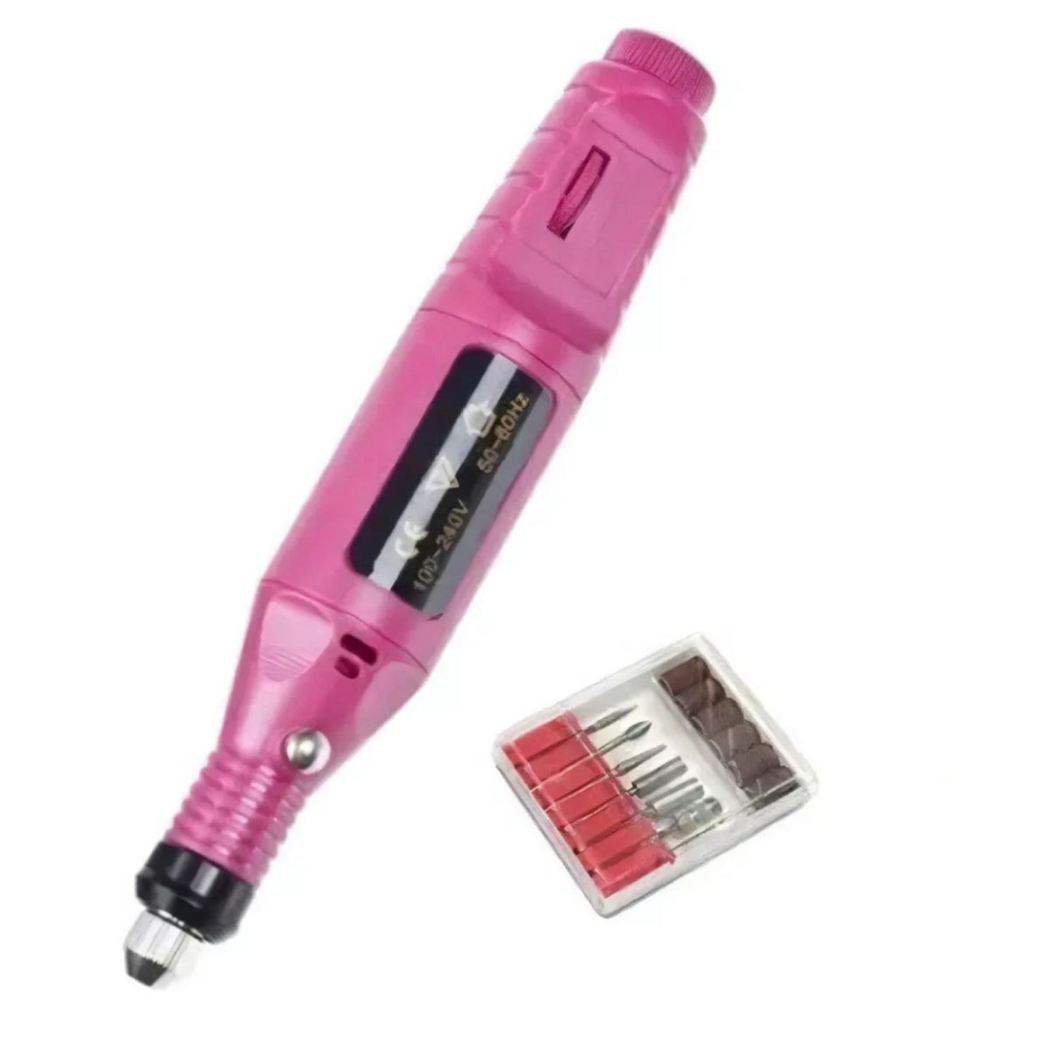 Set Torno De U&ntilde;as El&eacute;ctrico 15cm Dise&ntilde;o Rosa Elegante image number 0.0