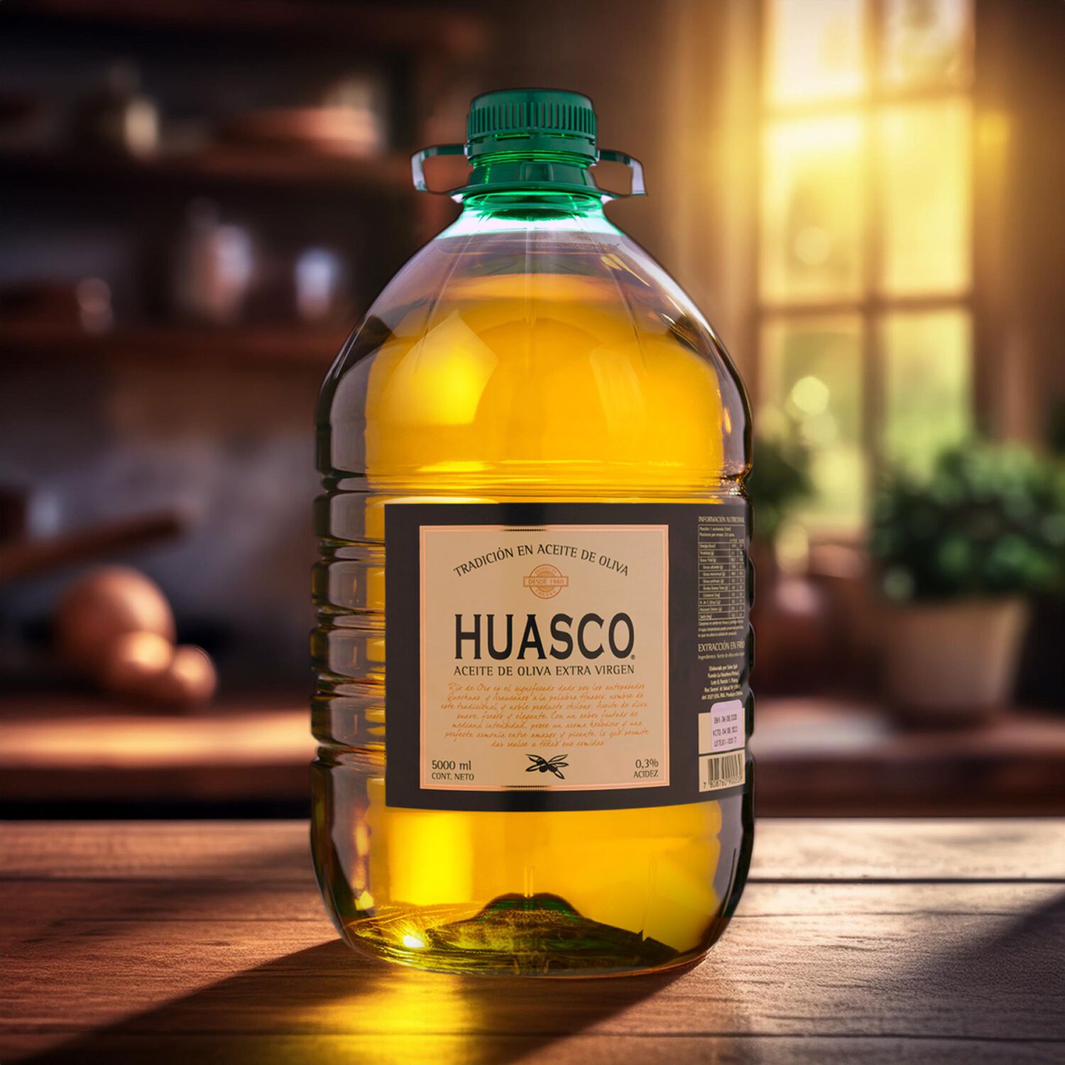 Aceite Oliva Extra Virgen Huasco 4 X 5000 Ml image number 1.0